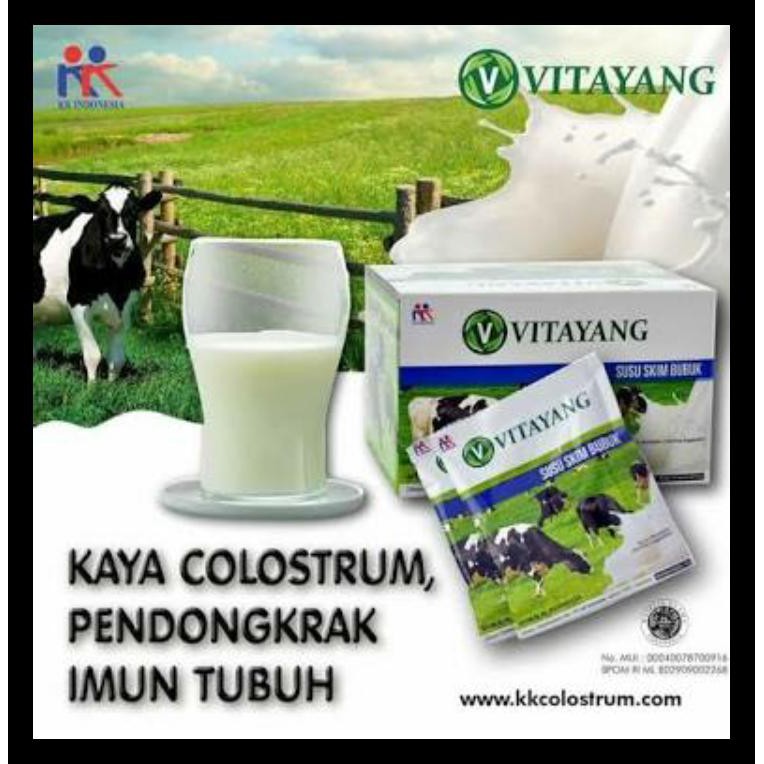 

PROMO!!! VITAYANG SUSU SKIM BUBUK KAYA COLOSTRUM, PENDONGKRAK IMUN TUBUH. KODE 0015