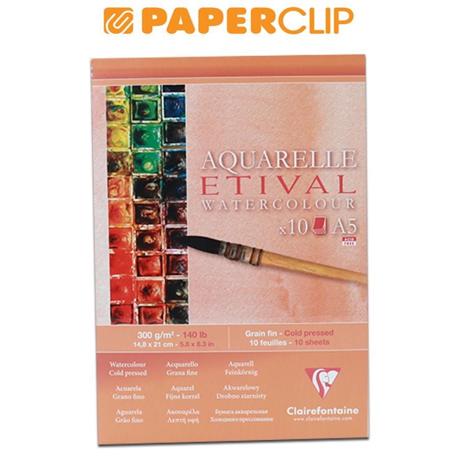 

SKETCHBOOK A5 CLAIREFONTAINE AQUARELLE ETIVAL 96304C