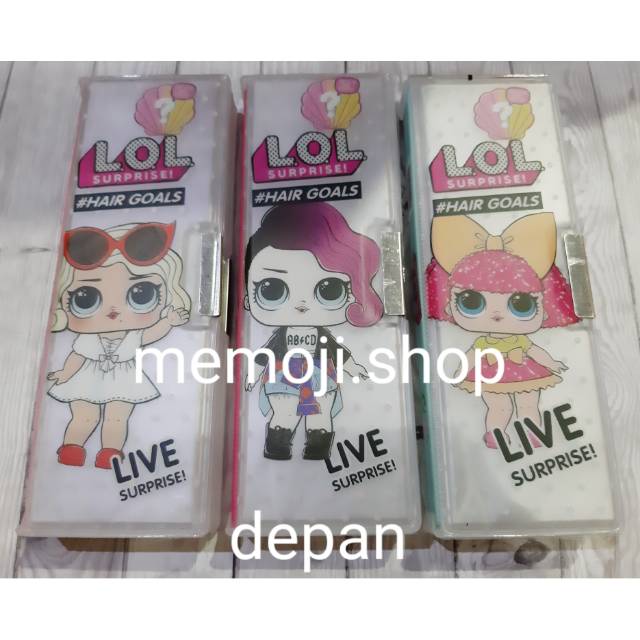 

Kotak Pensil Pencil Case Magnet Transparant HIJAB dan LOL