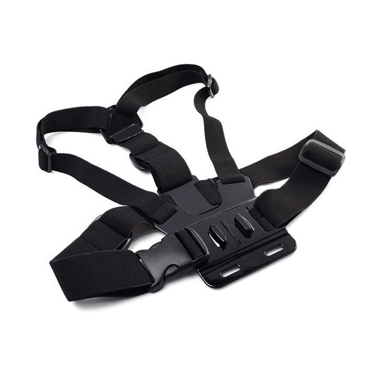 Belt Strap with Head Belt for GoPro &amp; Xiaomi Yi - GP59 - OMCSESBK Black