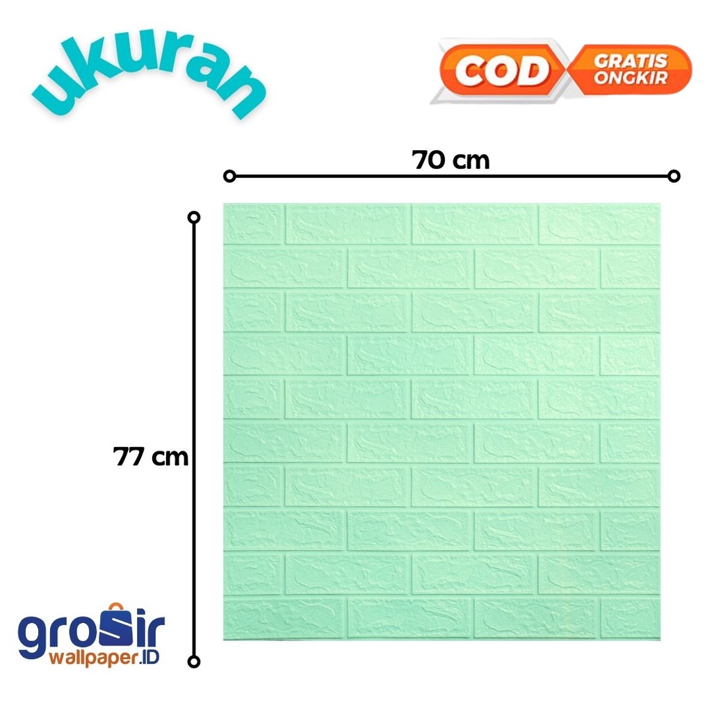 WALLPAPER FOAM BATA PUTIH WALLFOAM BUSA DINDING KAMAR 3D RUANG TAMU TERMURAH PREMIUM HIGH QUALITY /  STICKER DINDING WALLPAPER FOAM 3D KUALITAS TERBAIK