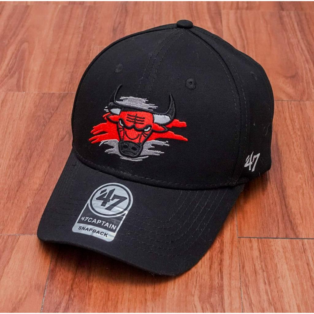 Topi Bulls Baseball Pria Topi NBA Import Mirror ORI