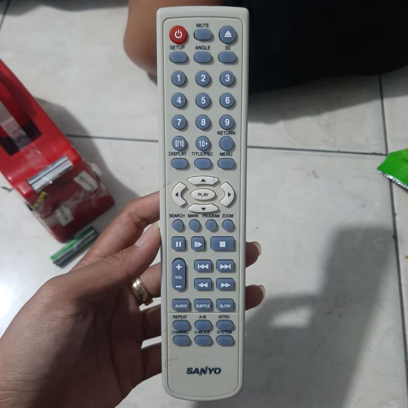 REMOTE REMOT DVD SANYO PANJANG ORIGINAL ASLI