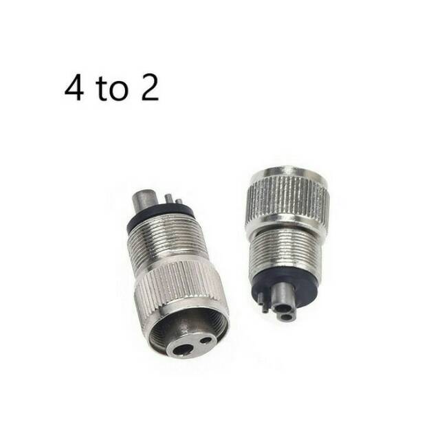 Konektor connector handpiece connector 4 ke 2 atau 2 ke 4 highspeed high speed hand piece ALICE DENTAL