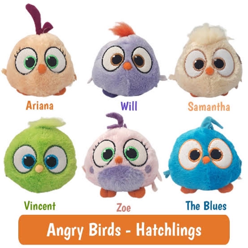 Angry Birds Hatchlings Plush Original (Boneka Hatchlings Angry Birds)