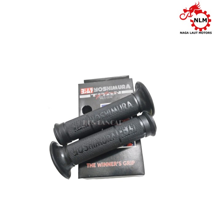 HAND GRIP HITAM POLOS RACING UNIVERSAL HONDA YAMAHA SUZUKI