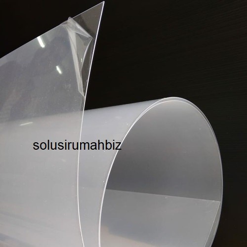 Acrylic Lembaran 0.5mm bening /100cm desc Akrilik Sheet mika Custom - + anti gores