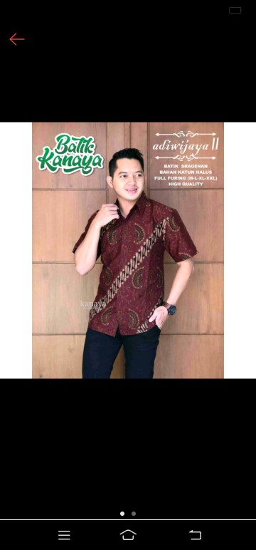 Astama Kemeja Batik Pria Lengan Pendek Full Furing Bahan Katun Sragenan By Kanaya