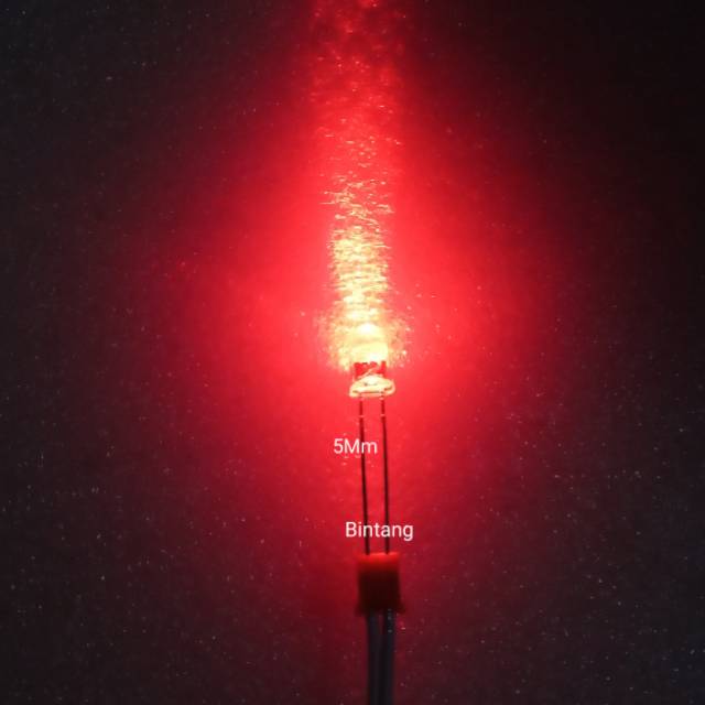 Lampu warna Merah 5Mm