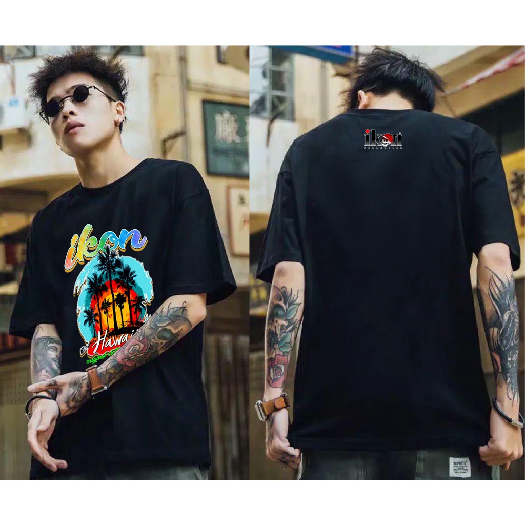 Kaos Premium Pria Tshirt Distro Icon Hawai 1