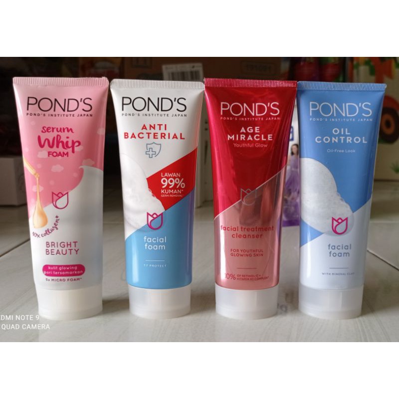 Jual PONDS AGE MIRACLE / PONDS WHITE BEAUTY FACIAL FOAM 100g | Shopee ...