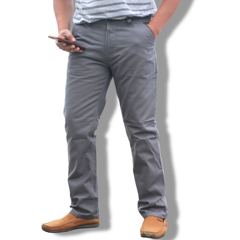 Celana Chino Standar Original Gheto Grey