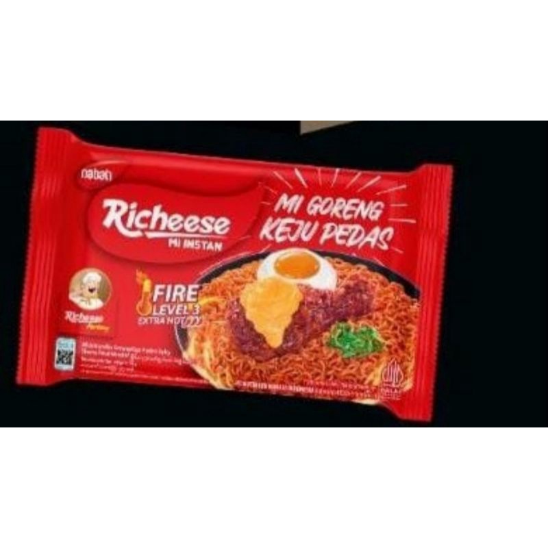 

Richeese mie goreng keju pedas Fire level 3