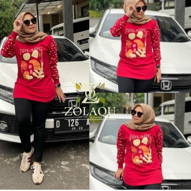 [ Best Seller ]  Kaos ZOLAQU ORI Terbaru -Semi Tunik