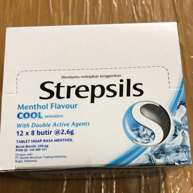 Strepsils Menthol - box ( isi 12 sachets )