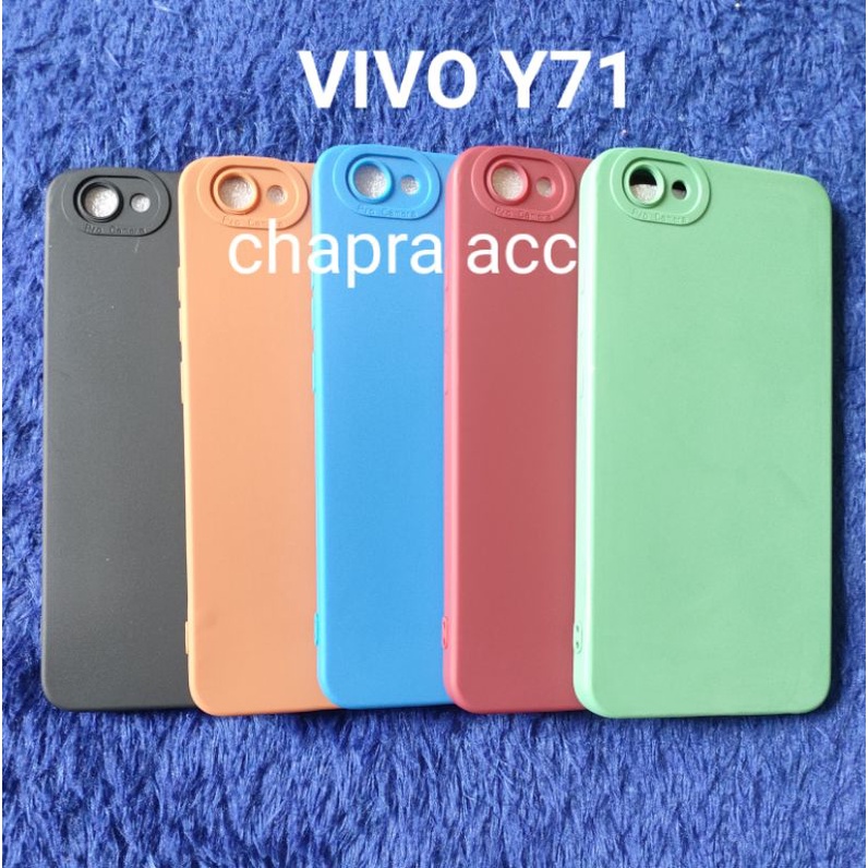 Soft case/slikon/kondom terbaru macaron pro camera/kamera type Hp Vivo y12/y15/y17/y81/y83/y71