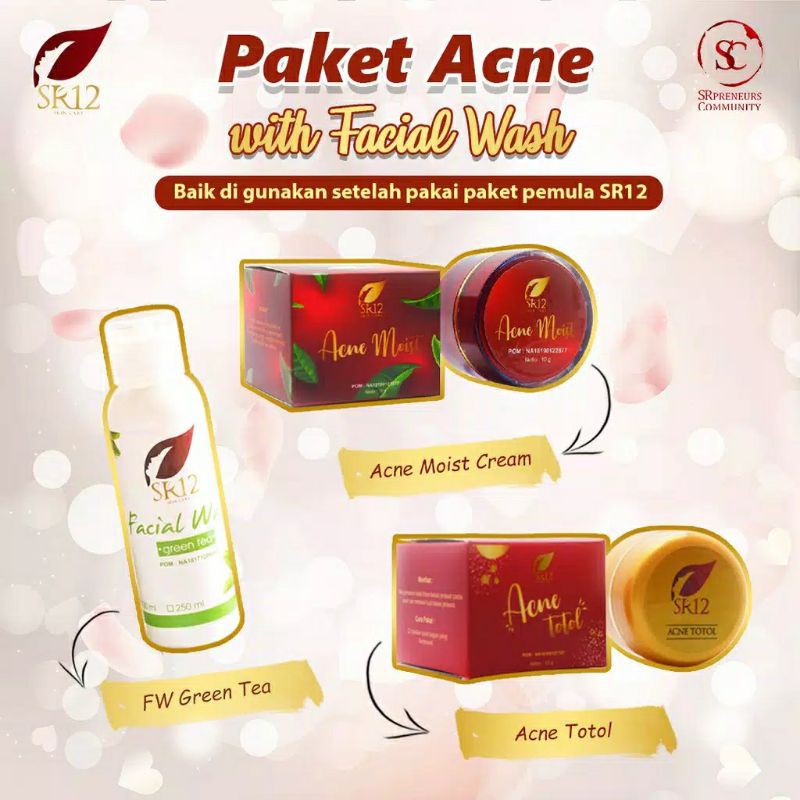SR12 PAKET HEMAT ACNE / PAKET PENGHILANG JERAWAT