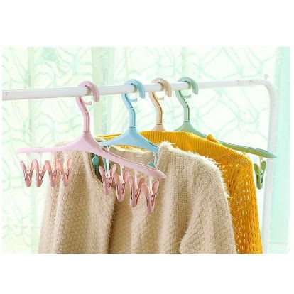 GM120 COD HANGER 8 In 1 Hanger Gantungan / Jepitan Kaos Kaki Jemuran Baju Multifungsi [1KG=15 PCS]