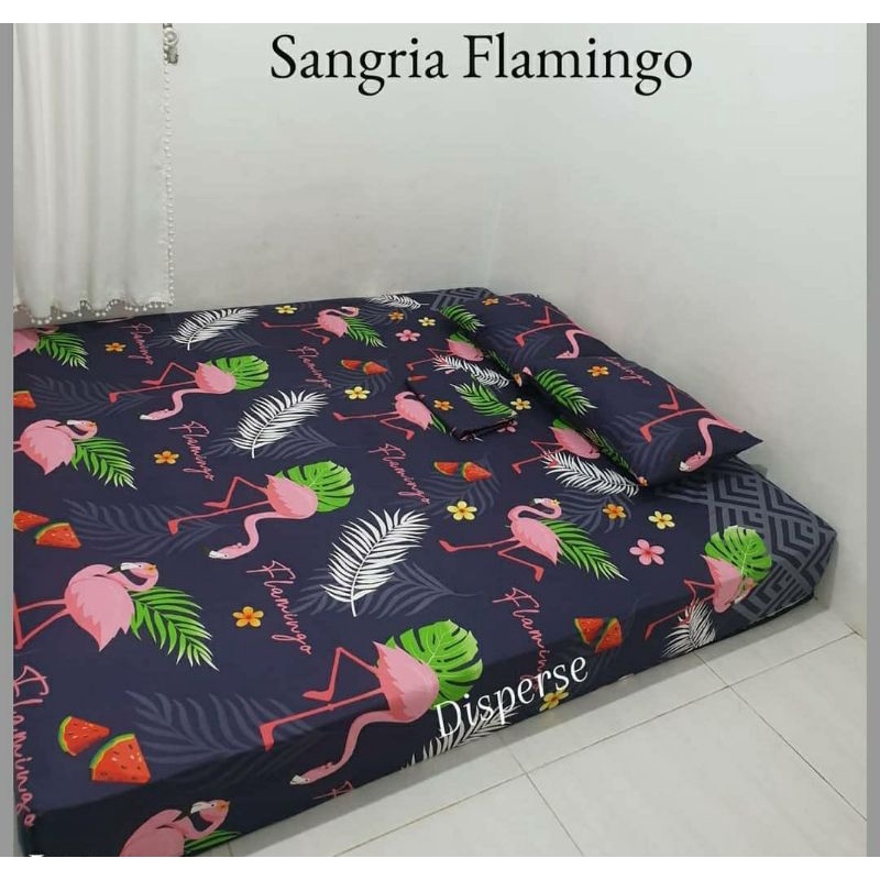sprei sangria flamingo