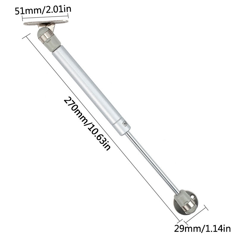 2pcs Strut Gas Hidrolik 40 / 60 / 80 / 100 / 150 / 200n Untuk Pintu Lemari