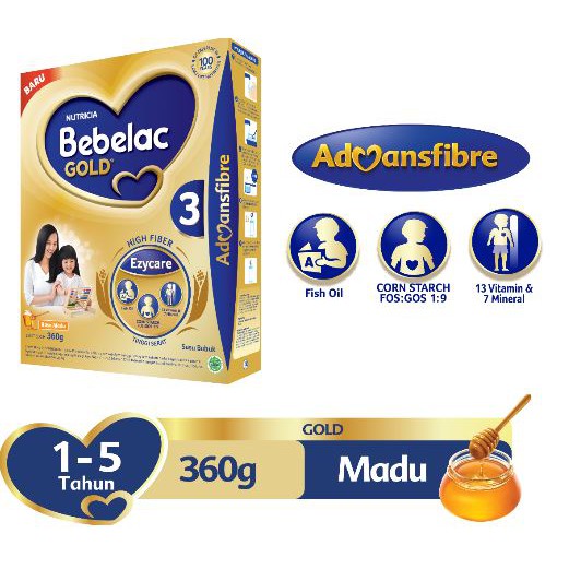 Bebelac Gold 3 Madu 360gr