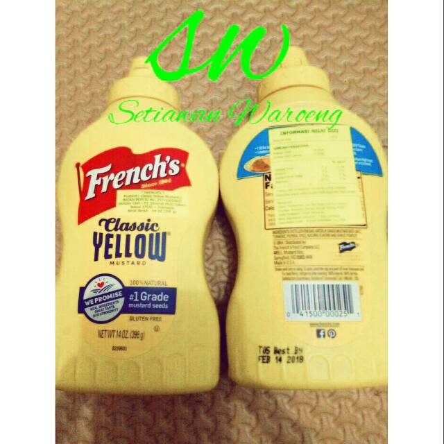 

FRENCH'S MUSTARD YELLOW 396gr