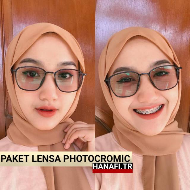(Bisa COD) KACAMATA PAKET 2189 lensa PHOTOCROMIC minus/normal photocromic grey-1