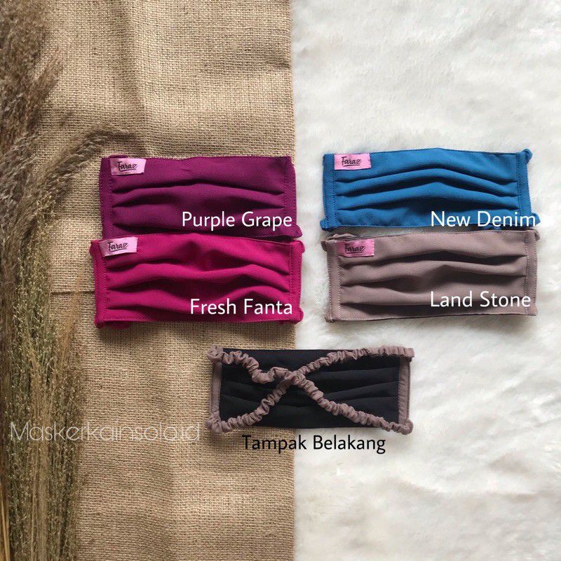 WARNA BARU MASKER SERUT HIJAB EXCLUSIVE BERLABEL FARAZ