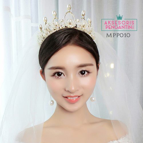 [SIAP KIRIM] AKSESORIS RAMBUT MAHKOTA WEDDING HEADPIECE PENGANTIN WANITA MPP010