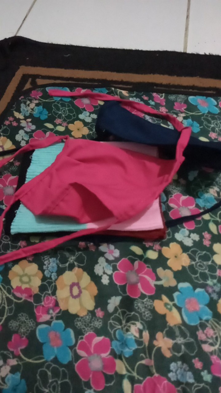 Masker Kain (10rb - 3pcs) Bahan Oxford Garansi Tebal Bisa Di Cuci