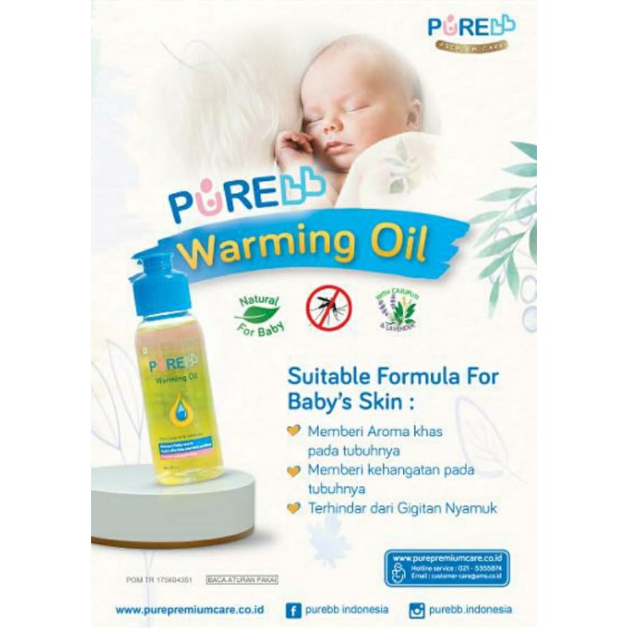 Pure BB Warming Oil Minyak Penghangat Bayi 60ml