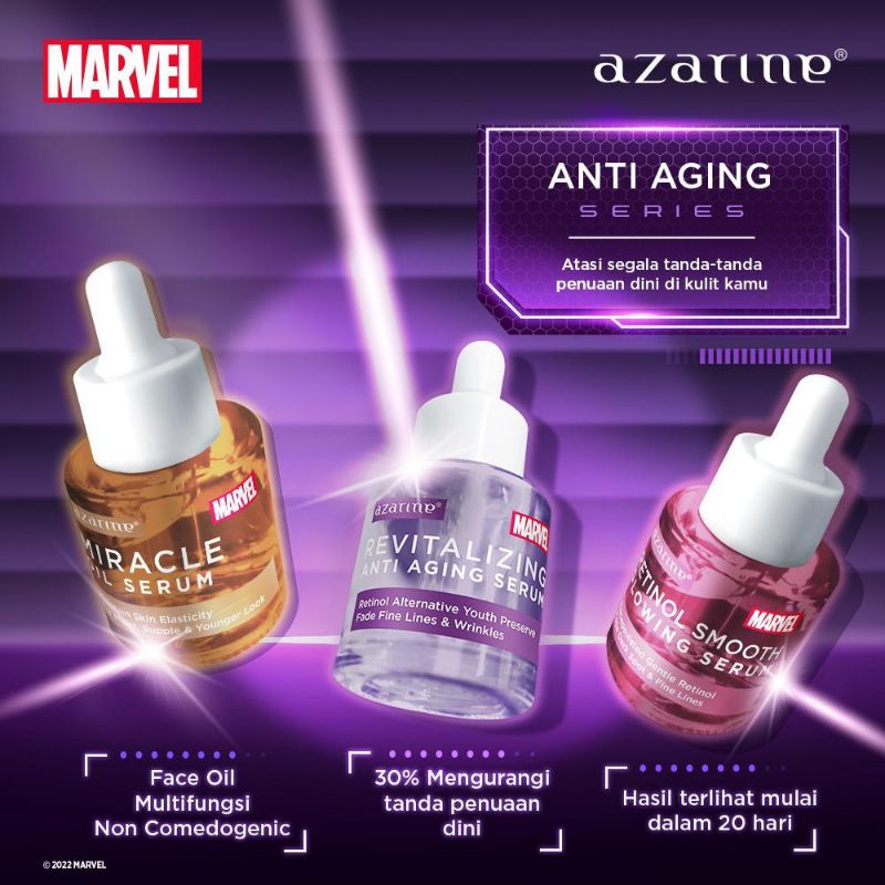 AZARINE Superhero Serum Marvel Edition Series| Brightening | Acne | Anti Aging