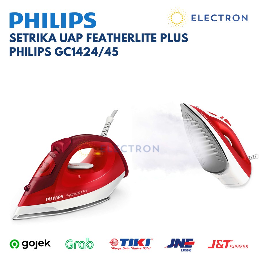 Steam Iron Philips Setrika Uap GC1424 GC 1424 Licinan Steamer