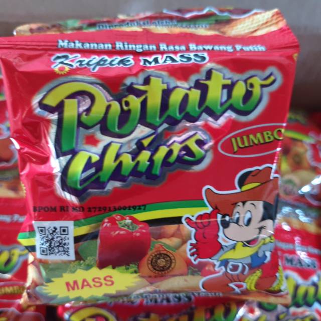 Keripik Mass Potato Chips / Golden Chips 1 rtg isi 10 @17gr
