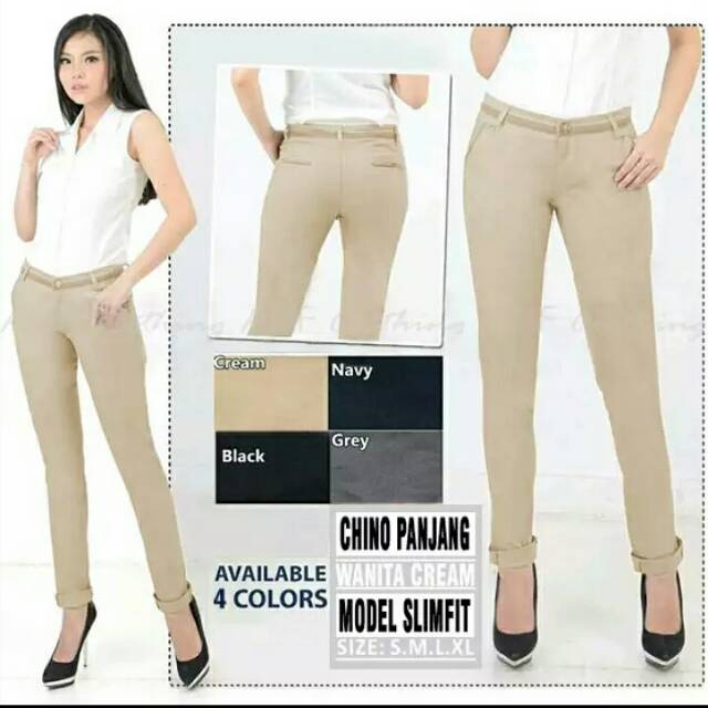 MUMPUNG PROMO CELANA  CHINO  WANITA  model  SLIMFIT9 