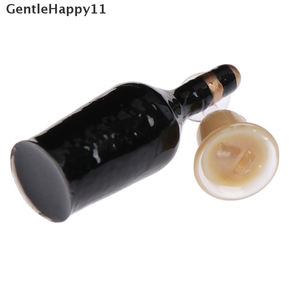 Gentlehappy Mainan Miniatur Botol Wine Skala 1: 12 Untuk Aksesoris Rumah Boneka