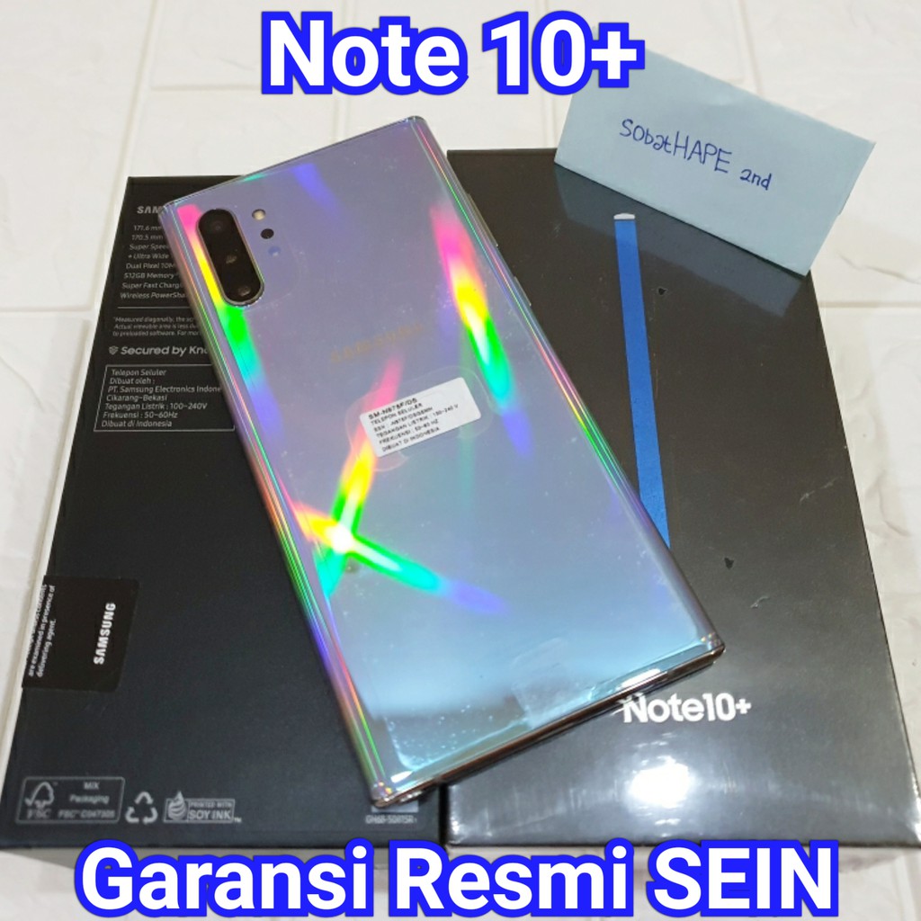 HP Samsung Note 10+ 10 Plus Resmi SEIN Dual Sim 2nd Second Original Fullset - HP Second Bekas
