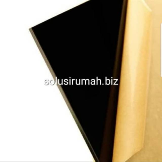 

ACRYLIC AKRILIK SHEET CUSTOM MIKA RIBEN 2MM HITAM PEKAT/100CM SOLID /100 per100cm potongan per100