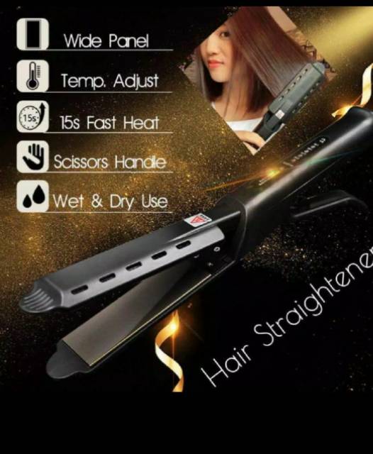 Alat Catokan Rambut SONAR Profesional Rebonding Suhu Wet And Dry Hair Straightener Sn 8077