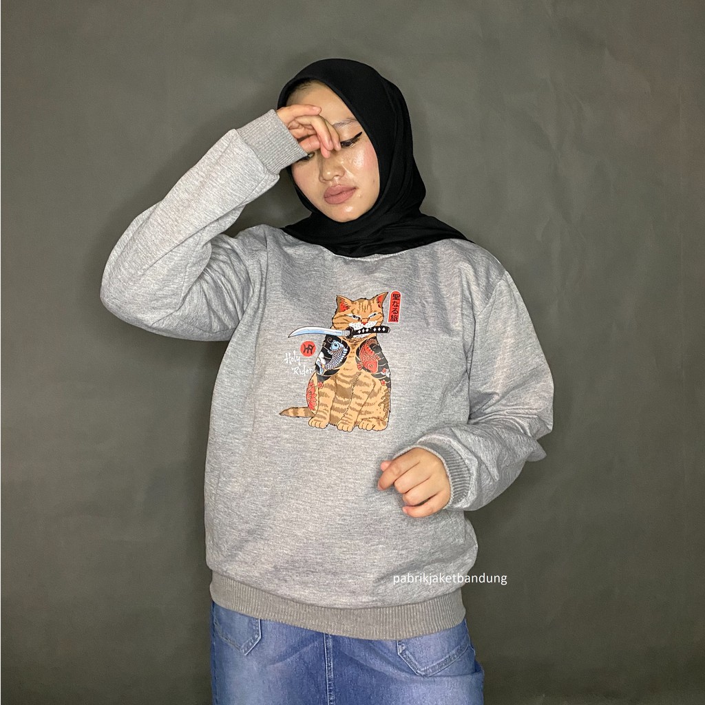 Cat Sweatshirt Holyrider // Sweatshirt Basic fashionable