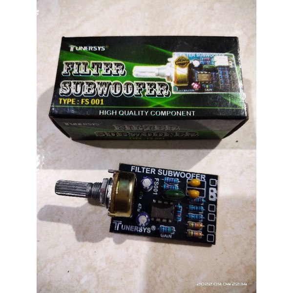 filter subwoofer tunersys 1 pot