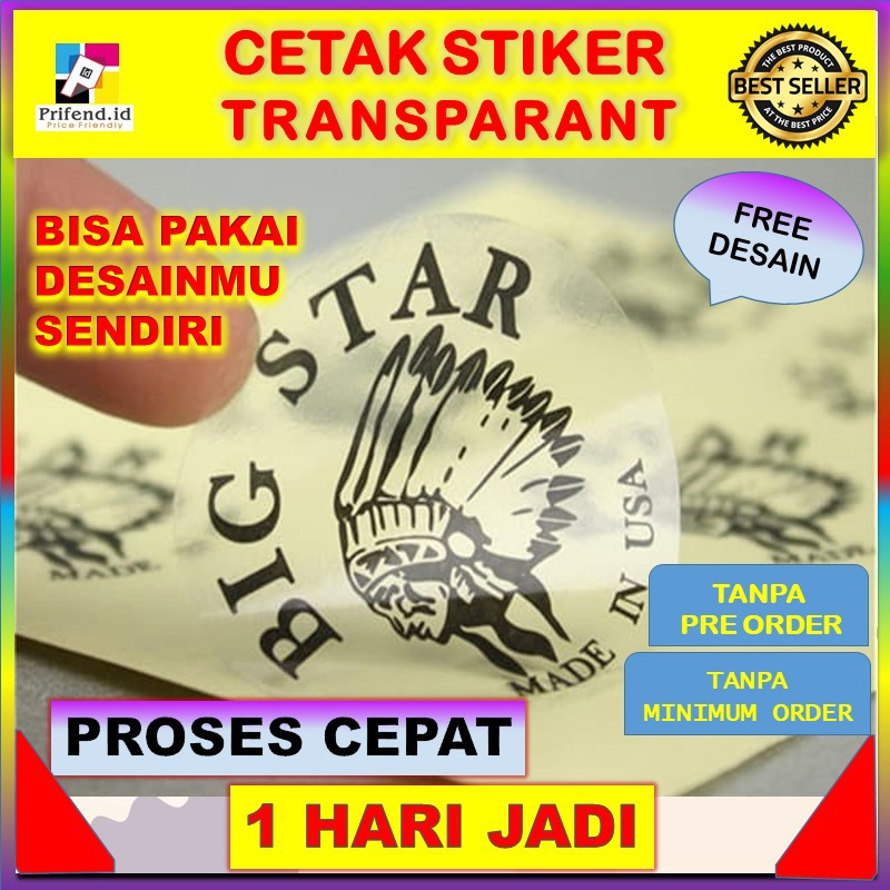 

CETAK STIKER LABEL.STIKER PRODUK KEMASAN MINUMAN A3+ TRANSPARAN ANTI AIR + CUTTING LABEL