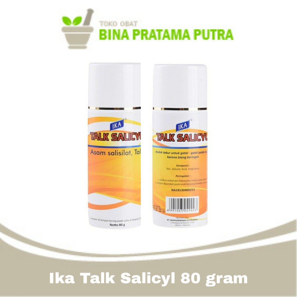 Bedak Salicyl Talk Merk Ika 80 gram