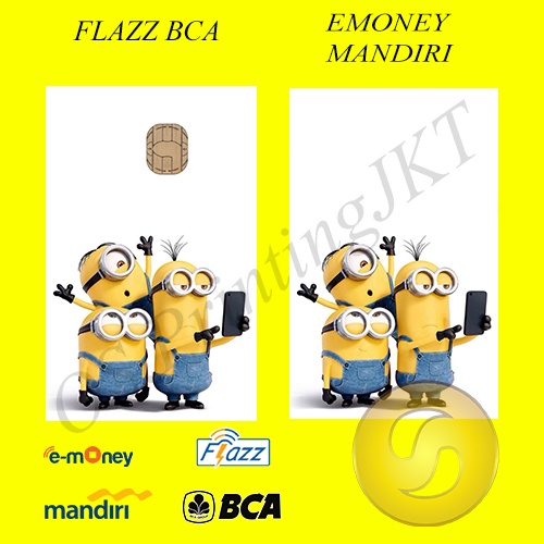 CUSTOM KARTU FLAZZ BCA GENERASI 2 ATAU EMONEY/SALDO 0 -MINIBABANANA EDITION