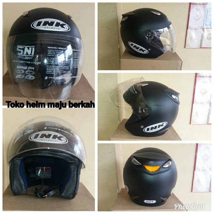 Helm ink centro ( hitam doff )