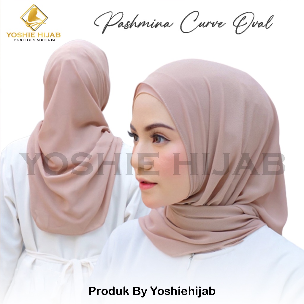 Pashmina Curve Oval Pashmina Oval Ceruty Babydoll Premium