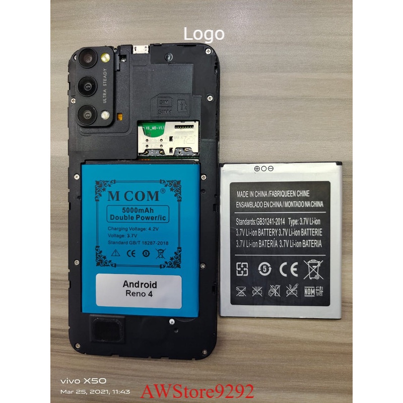 Mcom Battery Batre Baterai Double Power Mcom Android Rino 4