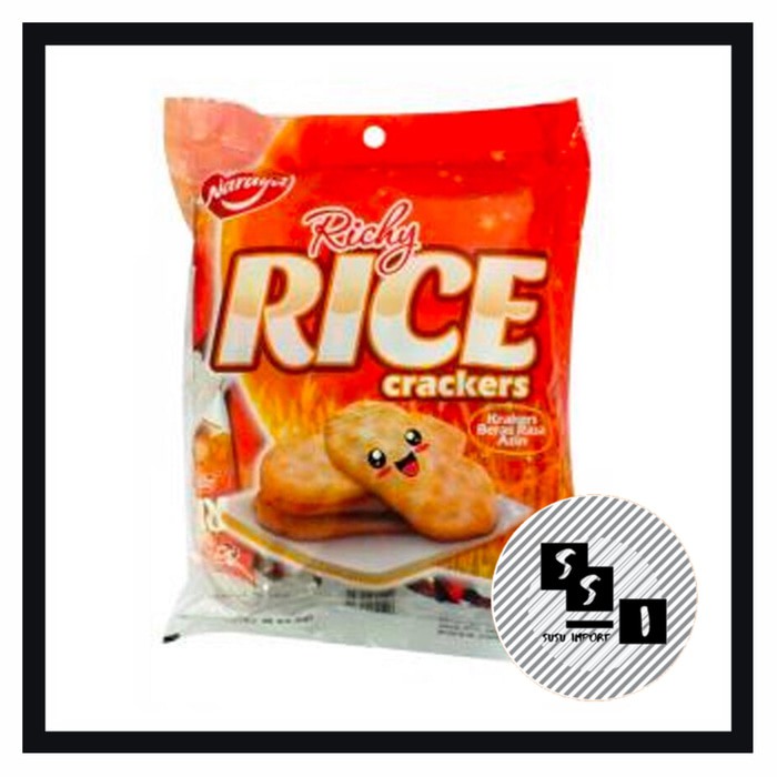 

Naraya Richy rice Crackers Asin / Krakers Beras rasa asin 252grm