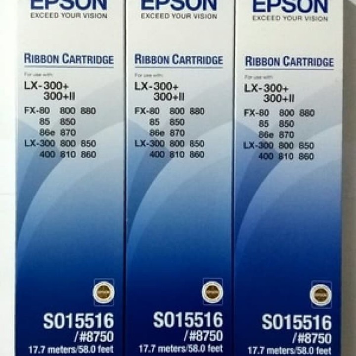 Ribbon Cartridge Epson S015632 /#8750 Pita Printer LX-300+ II Genuine