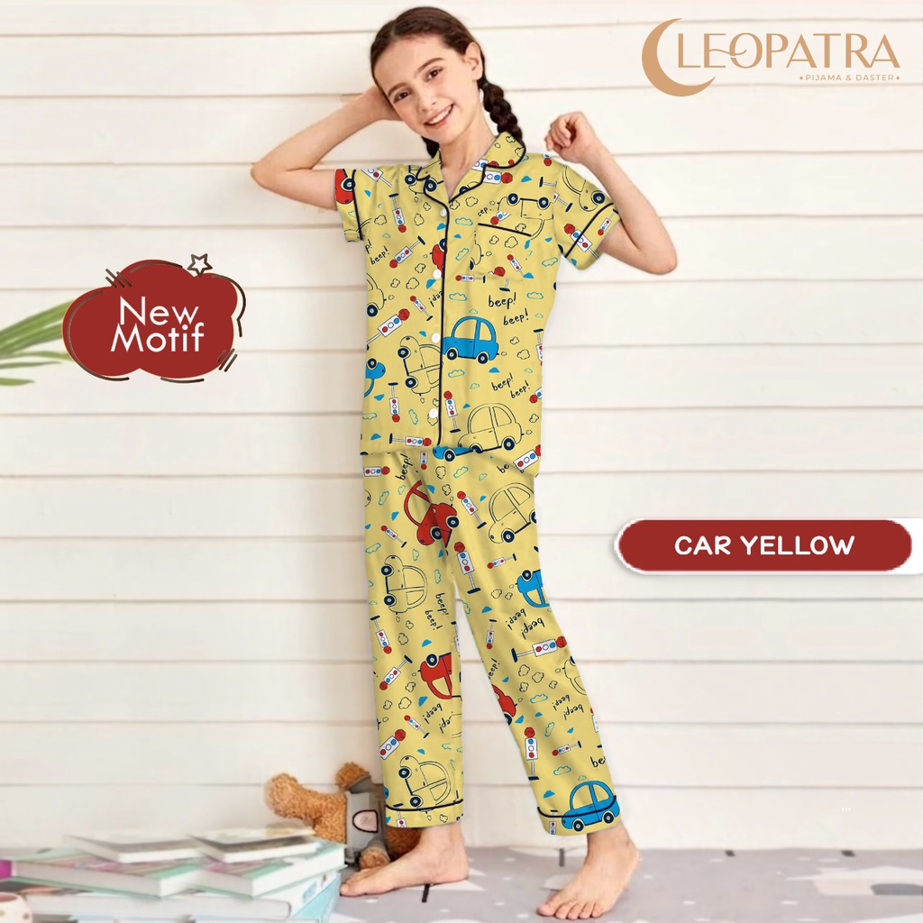 Cleopatra Piyama Anak Perempuan Motif Karakter usia 8-10 (size 10) Setelan Baju Tidur Murah